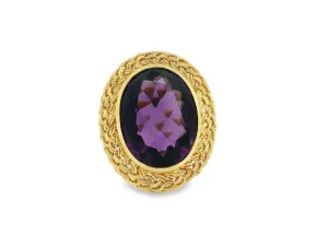 18K Estate Amethyst Ring - 1960's