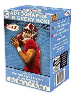 2023 Sage High Series Football Blaster Box