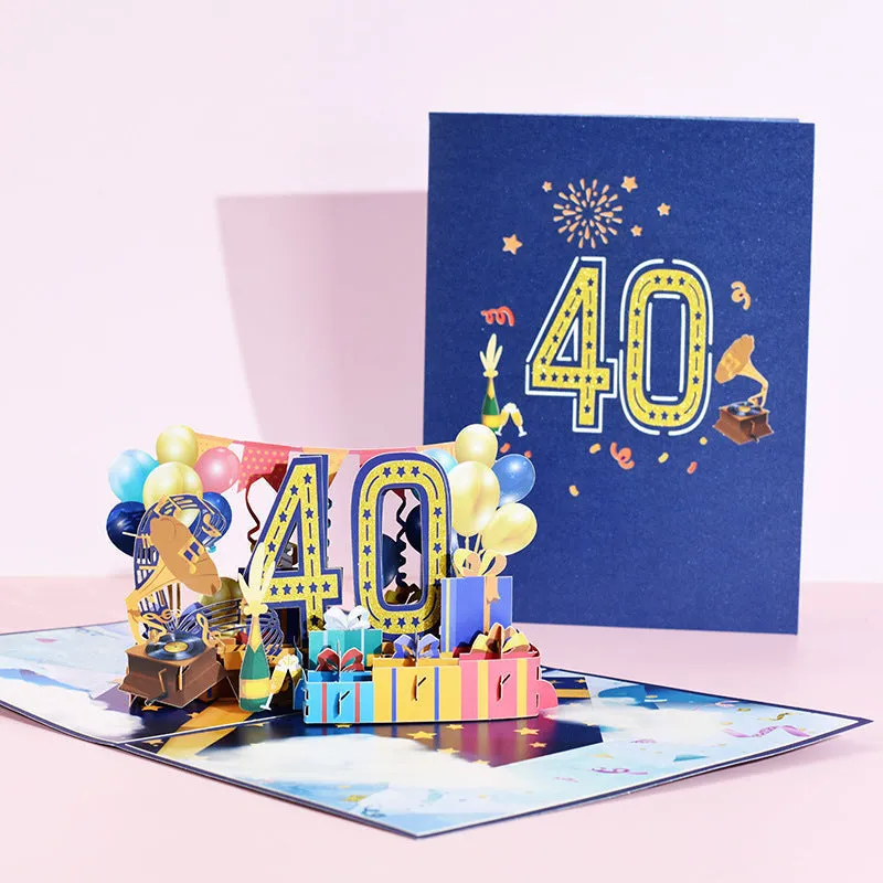 50th Wedding Anniversary Gift Card 3D Pop