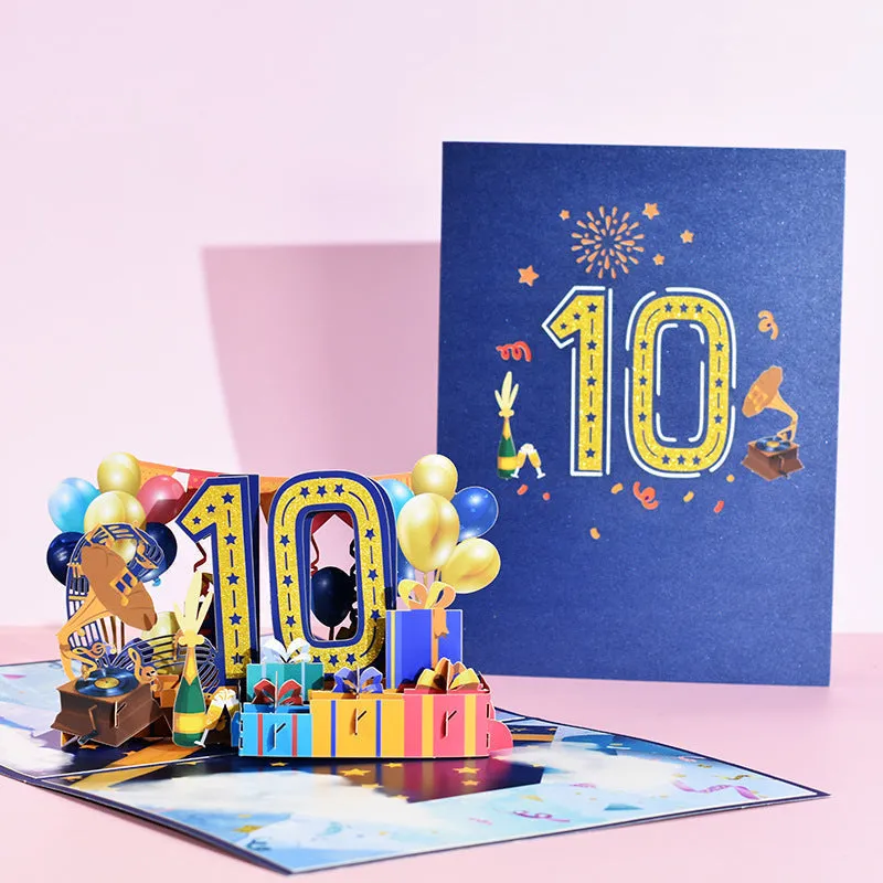 50th Wedding Anniversary Gift Card 3D Pop