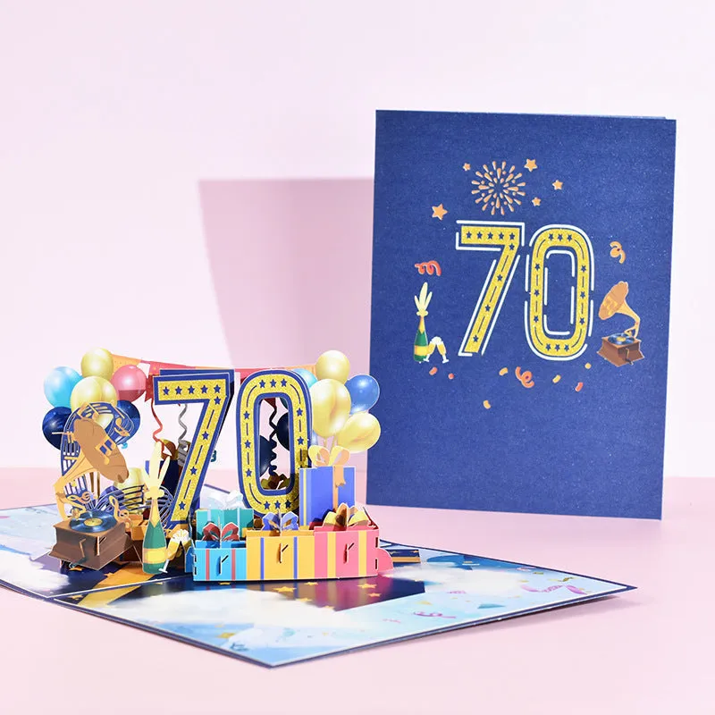 50th Wedding Anniversary Gift Card 3D Pop