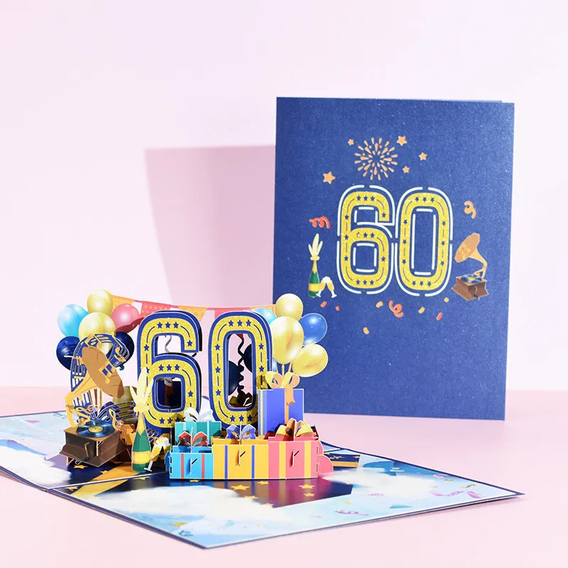 50th Wedding Anniversary Gift Card 3D Pop