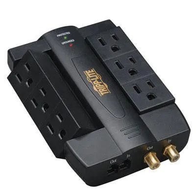 6 Outlet Surge 1200j Coax-tel