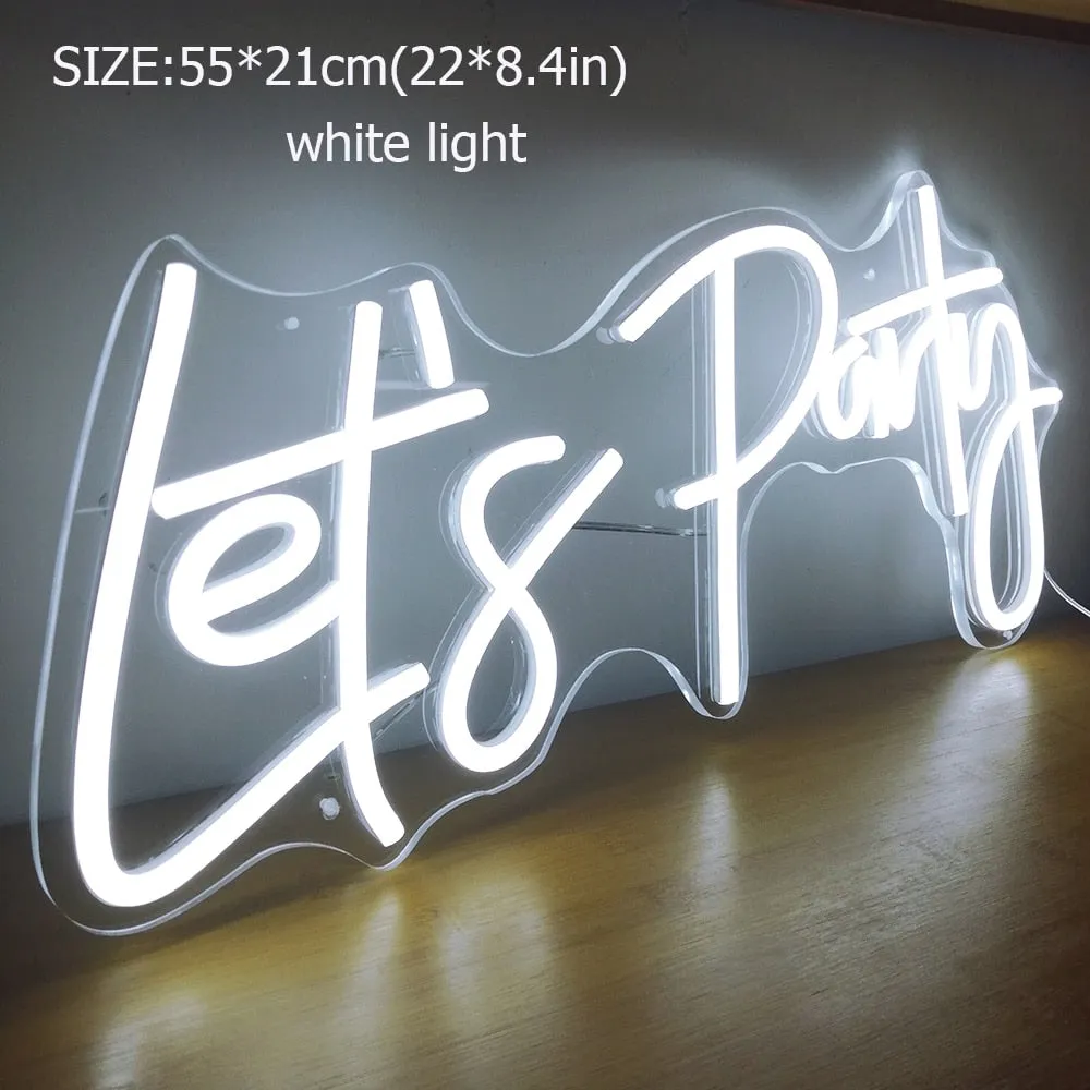 Acrylic Neon Signs Made For Indoor Wedding-Birthday or Any Party Decoration