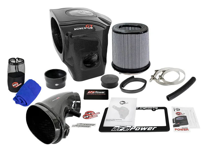 AFE Momentum GT Carbon Fiber Cold Air Intake System (w/Pro DRY S Filter): 300 / Challenger / Charger 6.4L 392 2011 - 2024