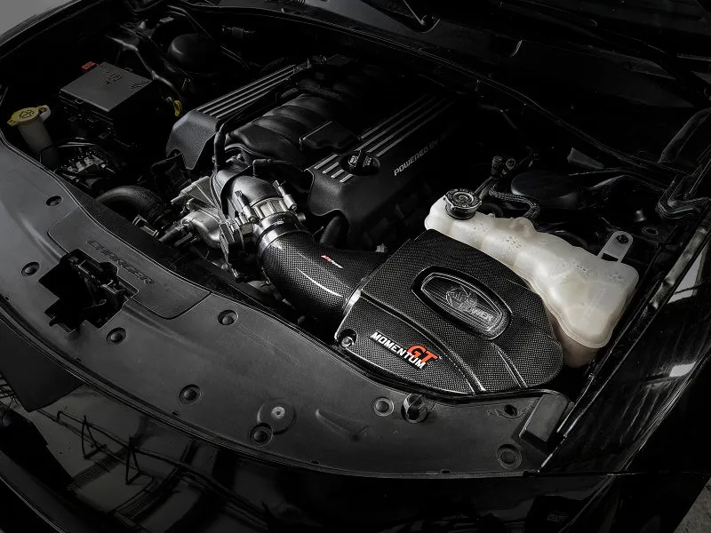 AFE Momentum GT Carbon Fiber Cold Air Intake System (w/Pro DRY S Filter): 300 / Challenger / Charger 6.4L 392 2011 - 2024