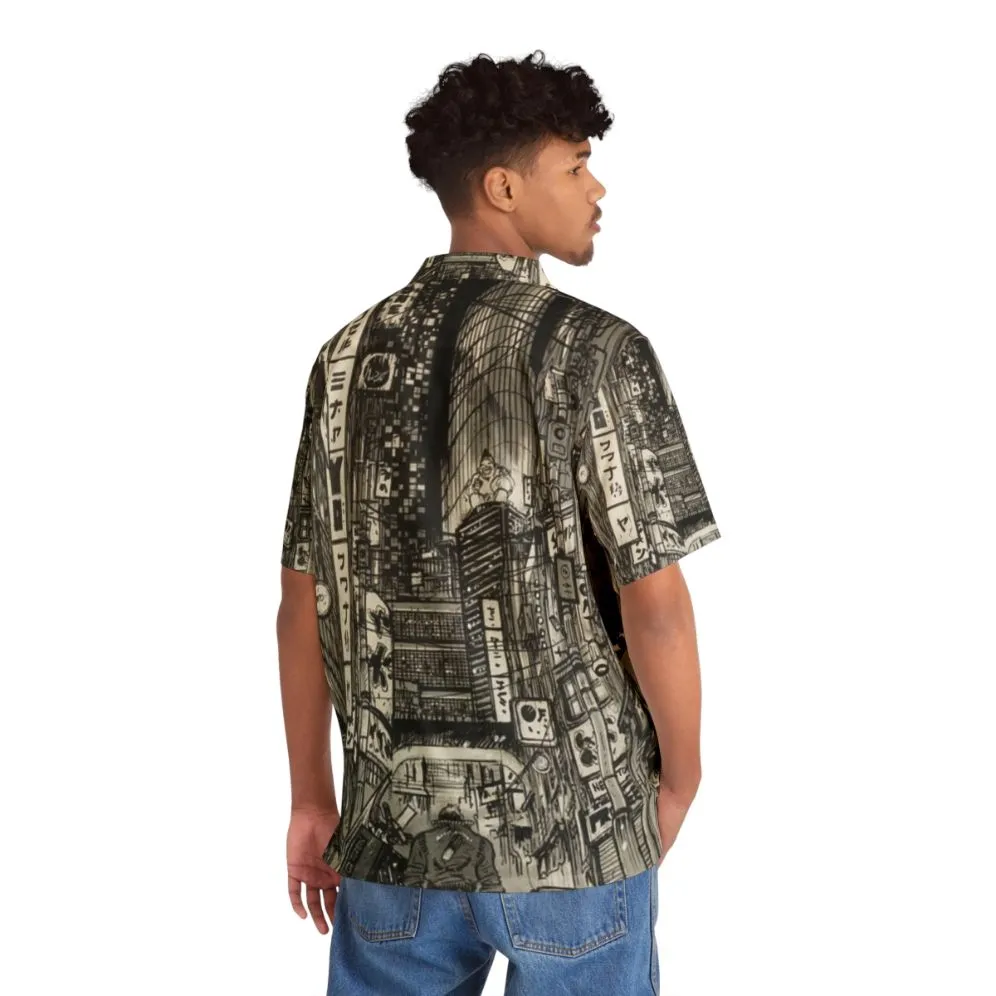 Akira Inspired Cyberpunk Hawaiian Shirt