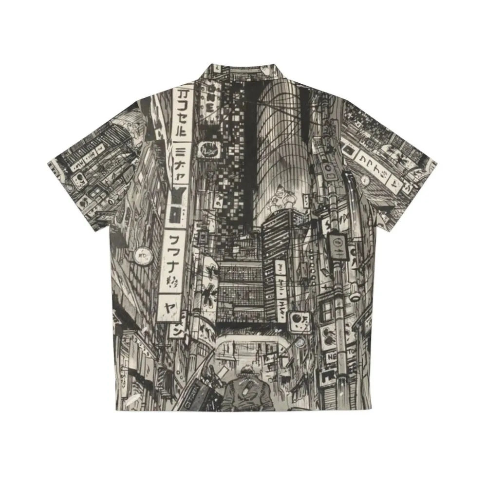 Akira Inspired Cyberpunk Hawaiian Shirt