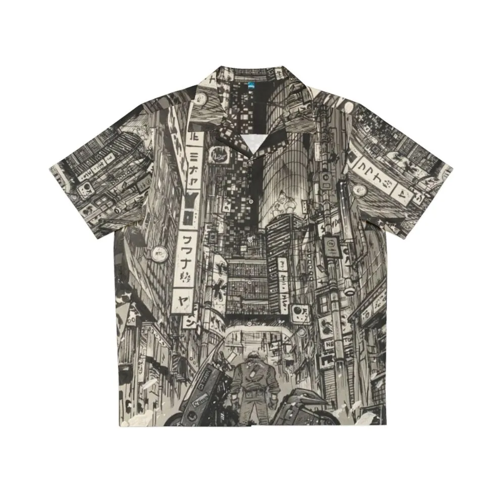 Akira Inspired Cyberpunk Hawaiian Shirt