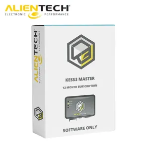 Alientech - KESS3 Master Software - 12 Months of Subscription Extension for Existing Customers  ( Machine Sold Separately )