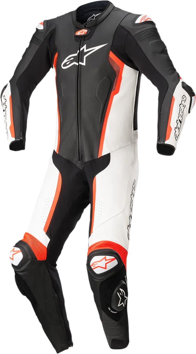 ALPINESTARS Missile v2 - 1-Piece Suit - Black/White/Red Fluorescent - US 46 / EU 56 3150122-1231-56