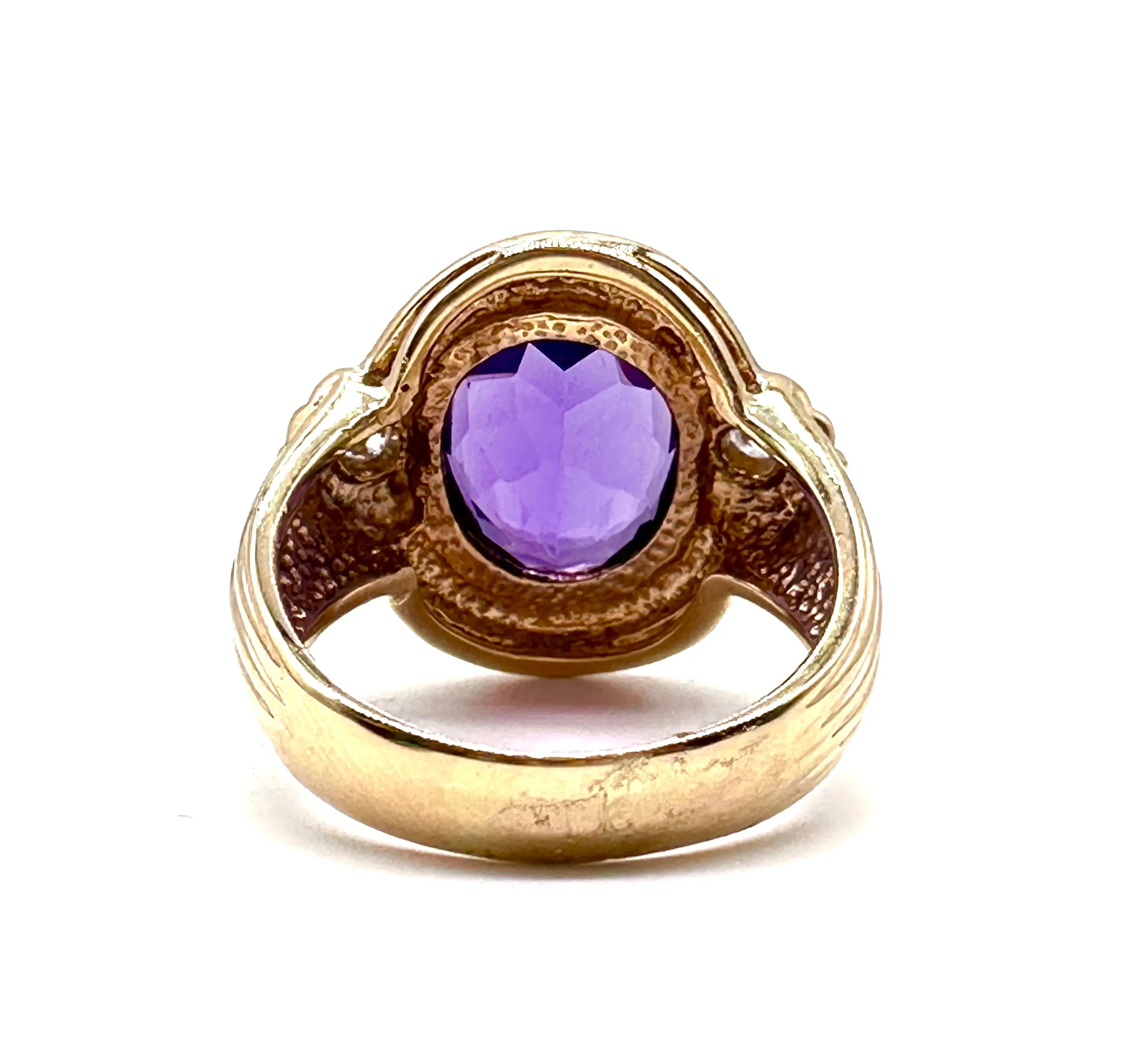 Amethyst and Diamond Ring