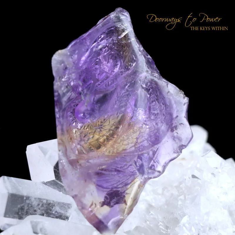 Ametrine Dragon Crystal Carving Ultra