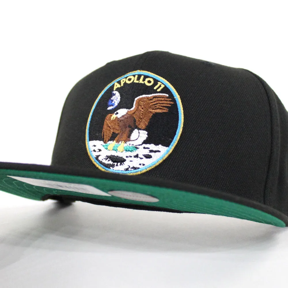 Apollo 11 50th Anniversary New Era 59Fifty Fitted Hat (Black Green Under Brim)