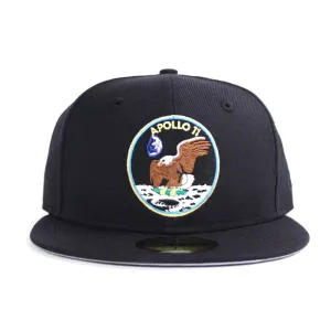 Apollo 11 50th Anniversary New Era 59Fifty Fitted Hat (Navy Gray Under Brim)