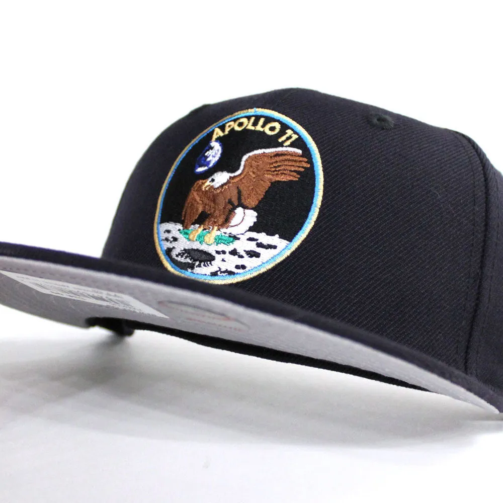 Apollo 11 50th Anniversary New Era 59Fifty Fitted Hat (Navy Gray Under Brim)