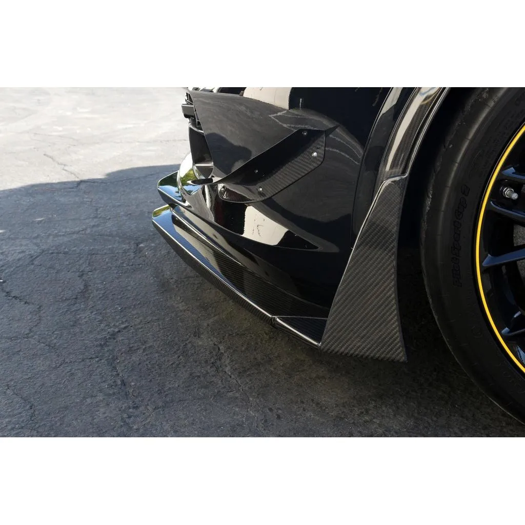 APR Front Bumper Canards & Spats Corvette C7 (2014-2019) Carbon Fiber