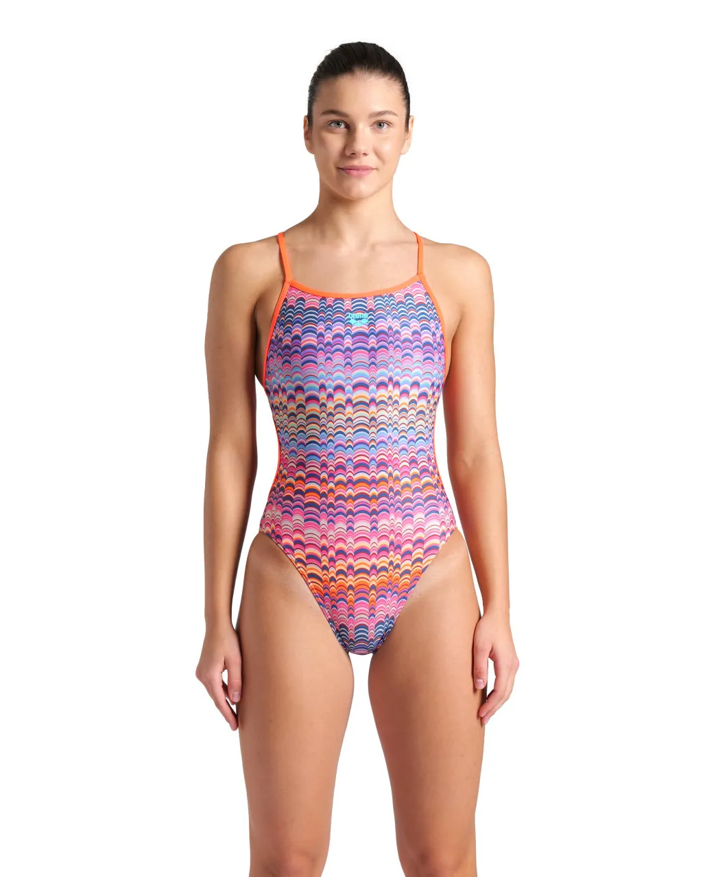 arena Women's Ondulation Lace Back One Piece Swimsuit