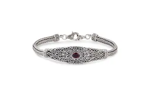 Argo Bracelet- Garnet