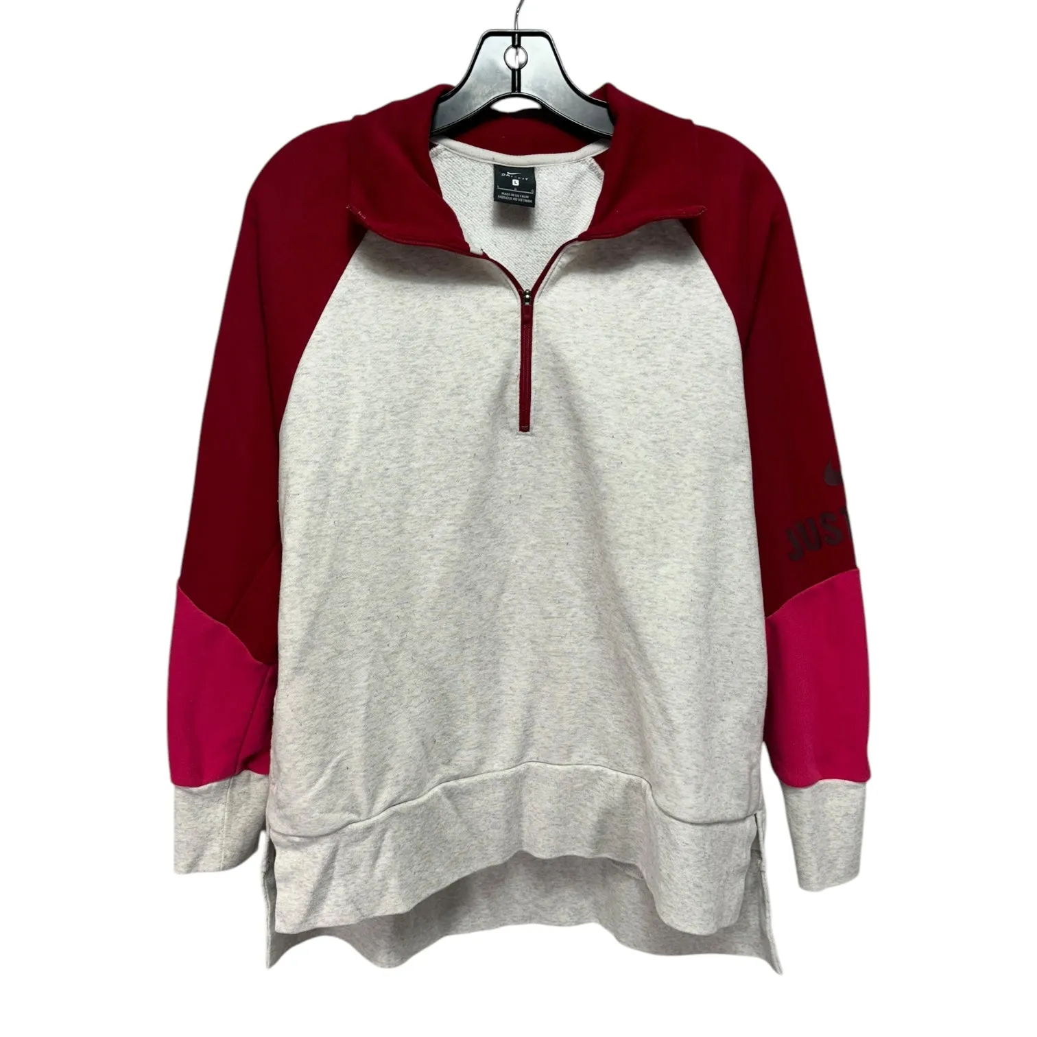 Athletic Sweatshirt Crewneck By Nike Apparel In Red, Size: L