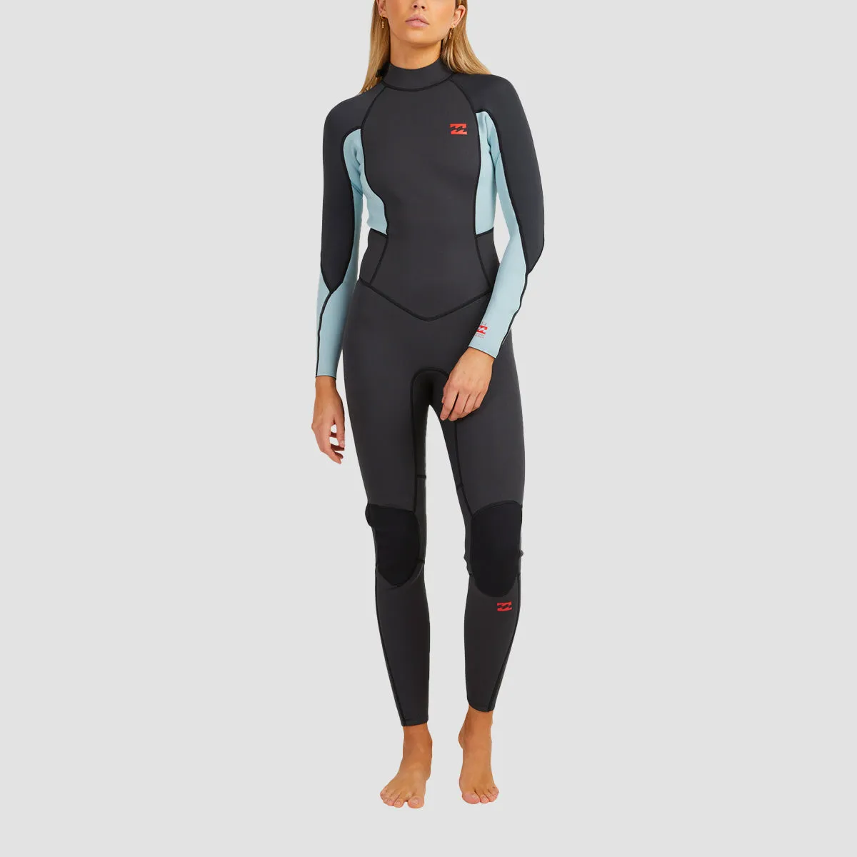 Billabong Launch 3/2mm Back Zip Wetsuit Grey - Womens