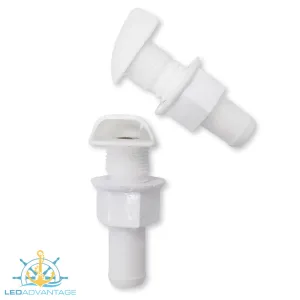 Breather Fuel & Water Tank Vent - Nylon White