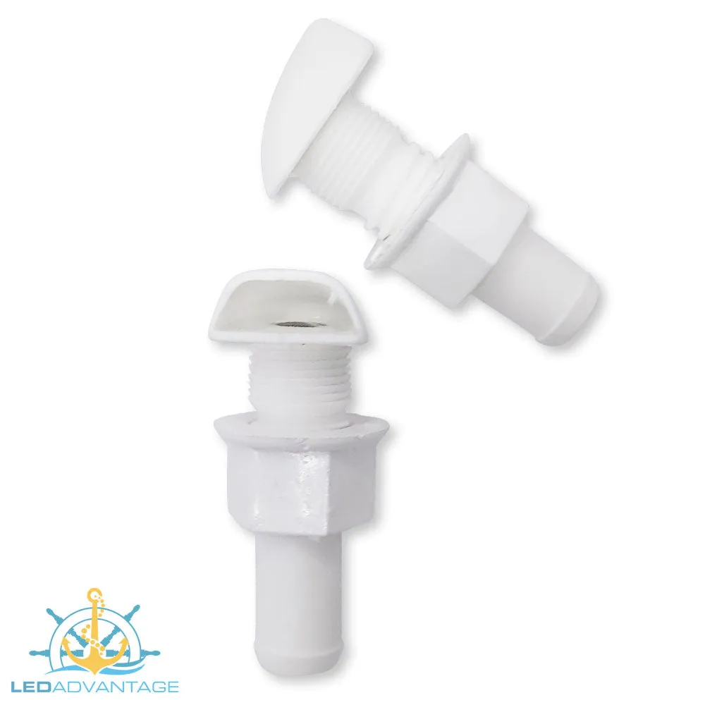 Breather Fuel & Water Tank Vent - Nylon White