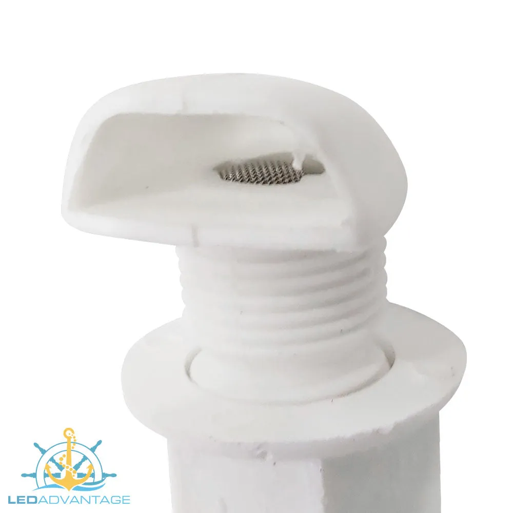 Breather Fuel & Water Tank Vent - Nylon White