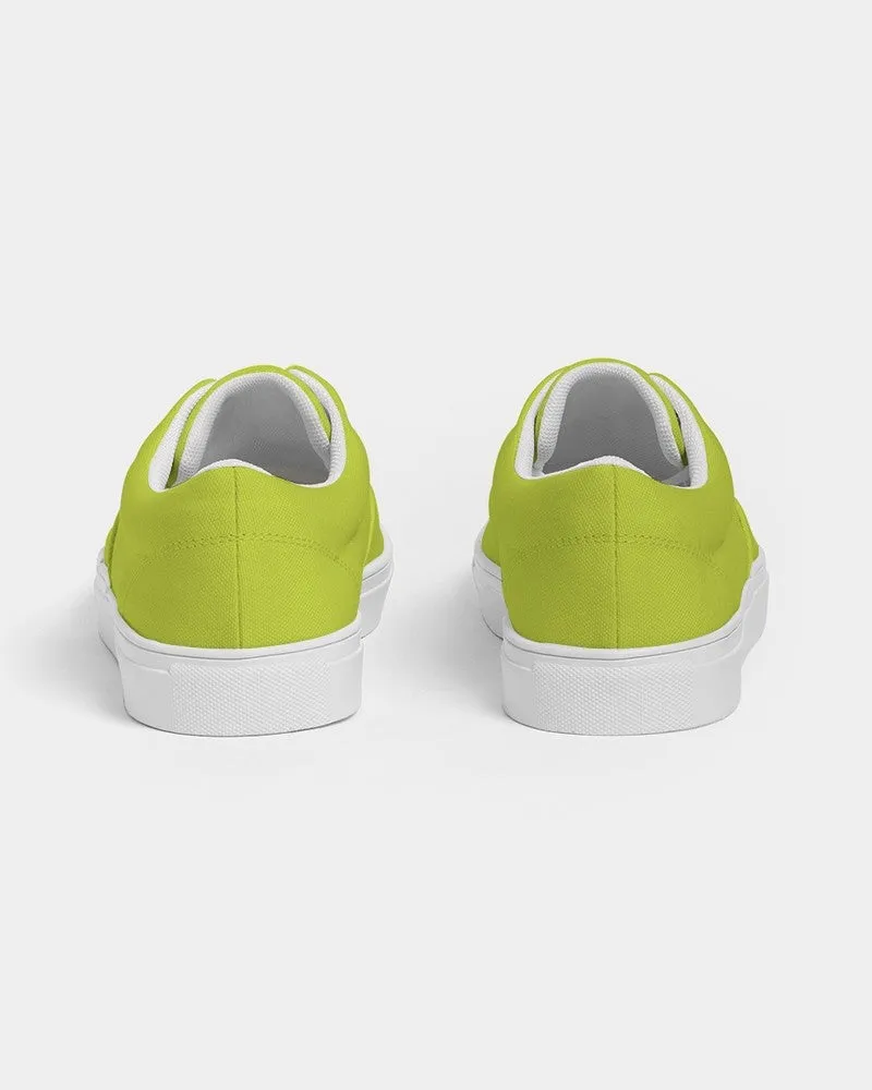 Bright Yellow Warm Green Men's Canvas Sneakers | Men's | Bright Pure Yellow Warm Green | C25M0Y100K0