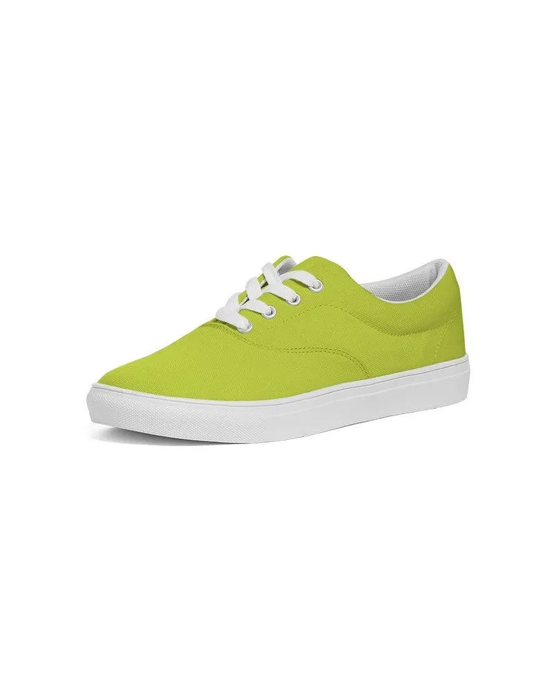 Bright Yellow Warm Green Men's Canvas Sneakers | Men's | Bright Pure Yellow Warm Green | C25M0Y100K0