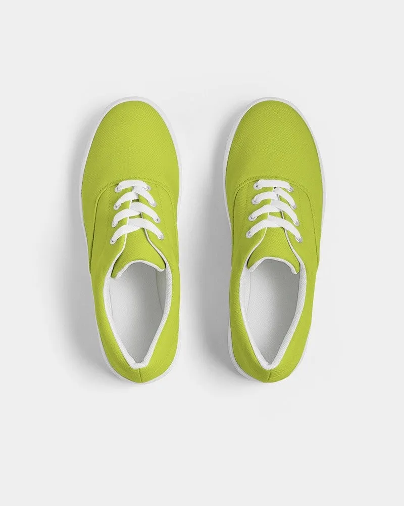 Bright Yellow Warm Green Men's Canvas Sneakers | Men's | Bright Pure Yellow Warm Green | C25M0Y100K0