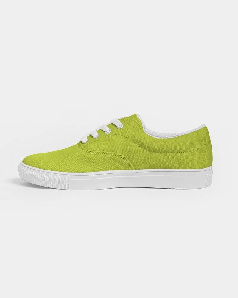 Bright Yellow Warm Green Men's Canvas Sneakers | Men's | Bright Pure Yellow Warm Green | C25M0Y100K0