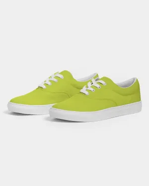 Bright Yellow Warm Green Men's Canvas Sneakers | Men's | Bright Pure Yellow Warm Green | C25M0Y100K0