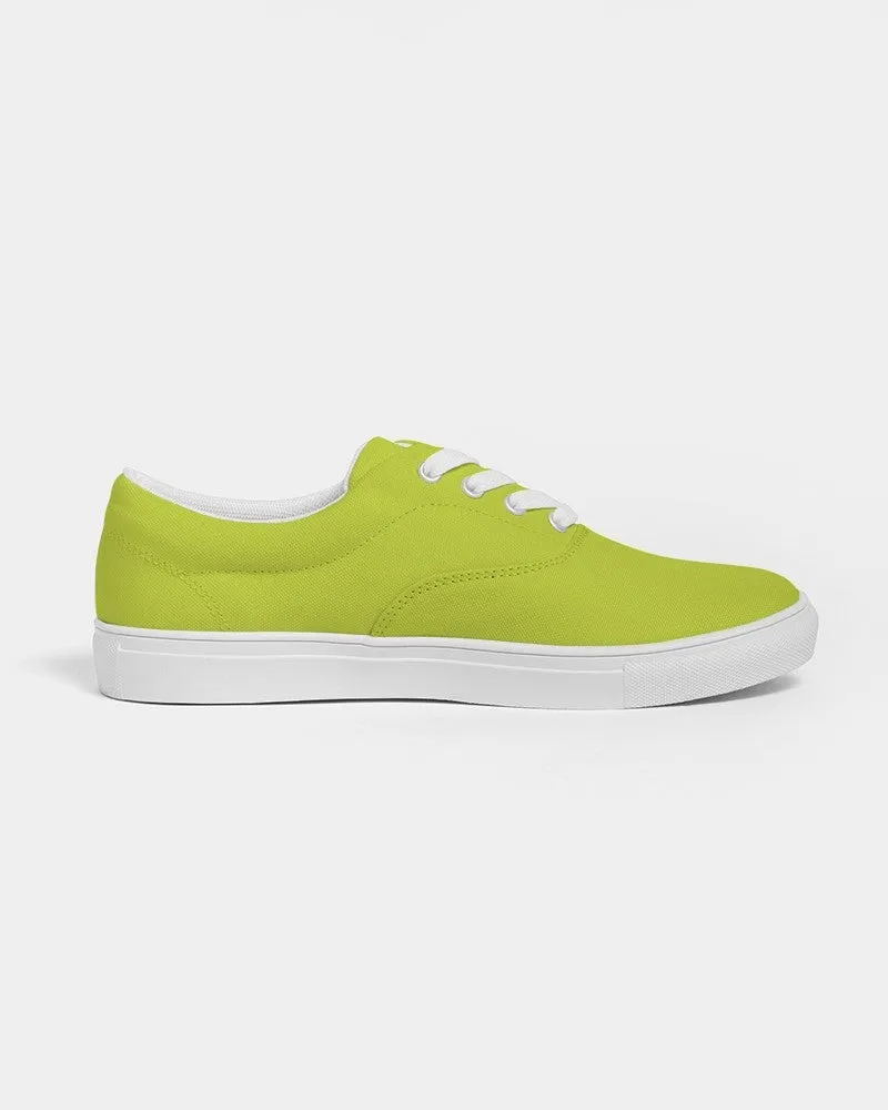 Bright Yellow Warm Green Men's Canvas Sneakers | Men's | Bright Pure Yellow Warm Green | C25M0Y100K0