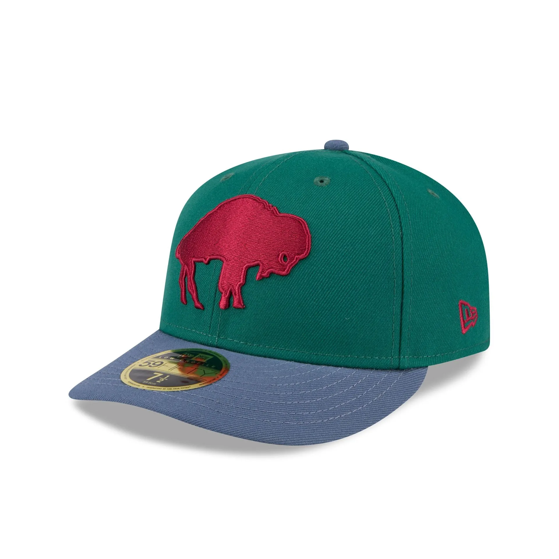 Buffalo Bills Green Gemstone Low Profile 59FIFTY Fitted Hat