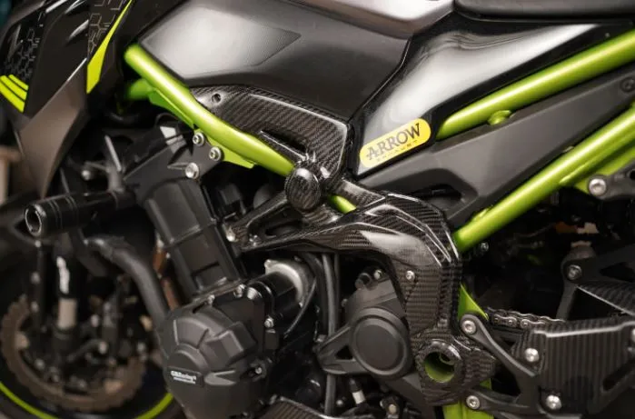 Carbon Fiber Frame Covers for Kawasaki Z900