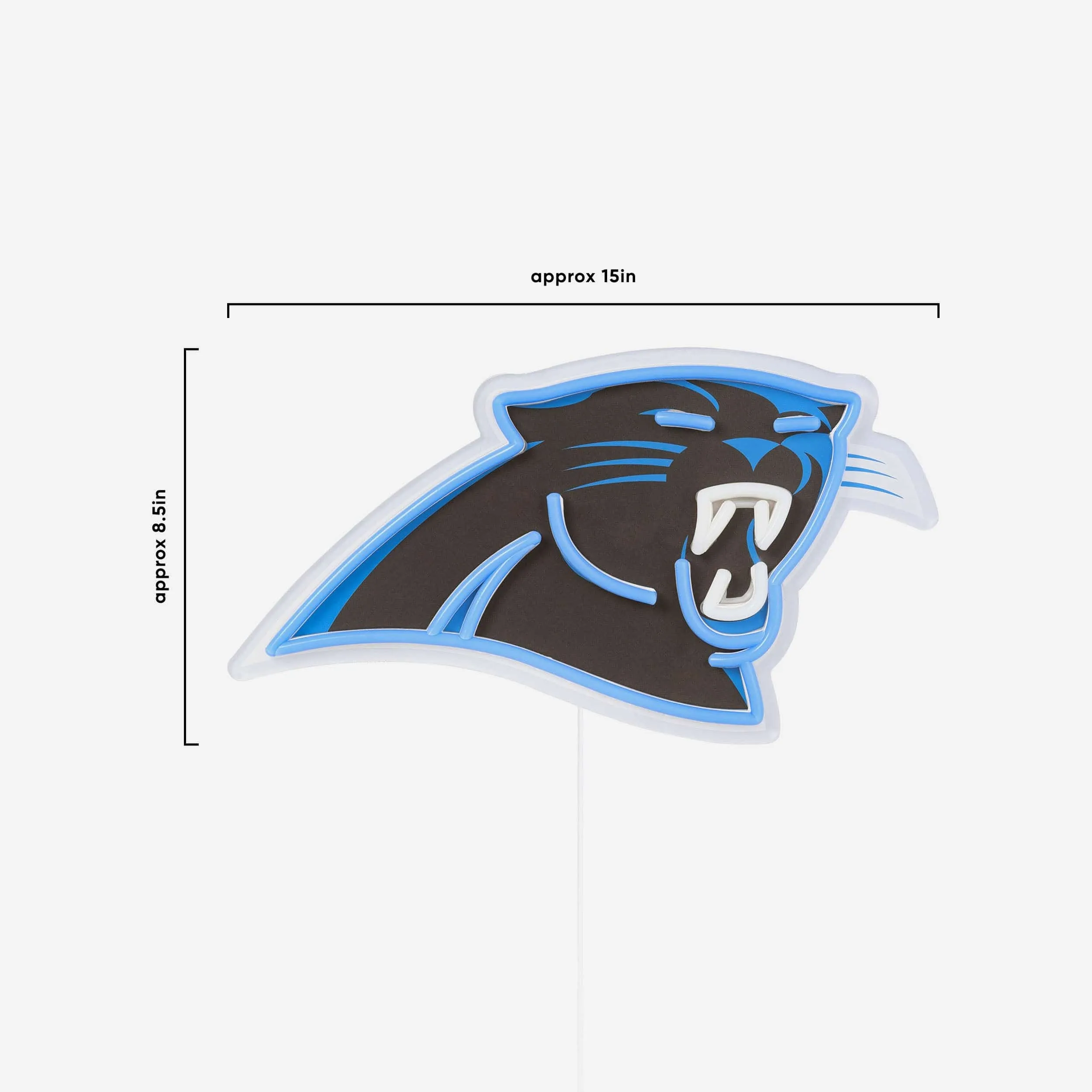 Carolina Panthers LED Neon Light Up Team Logo Sign