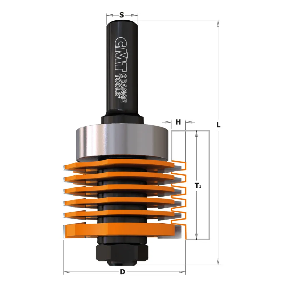 CMT Orange Tools 800.606.11 PROFESSIONAL FINGER JOINT BIT  D=1-7/8”  S=1/2”