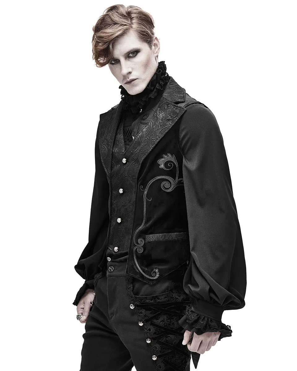 Devil Fashion Artemon Mens Gothic Swallow Tails Waistcoat Vest