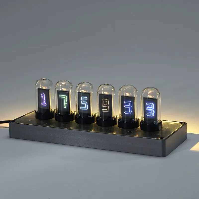 Digital Creative Vintage Glass Tube Clock