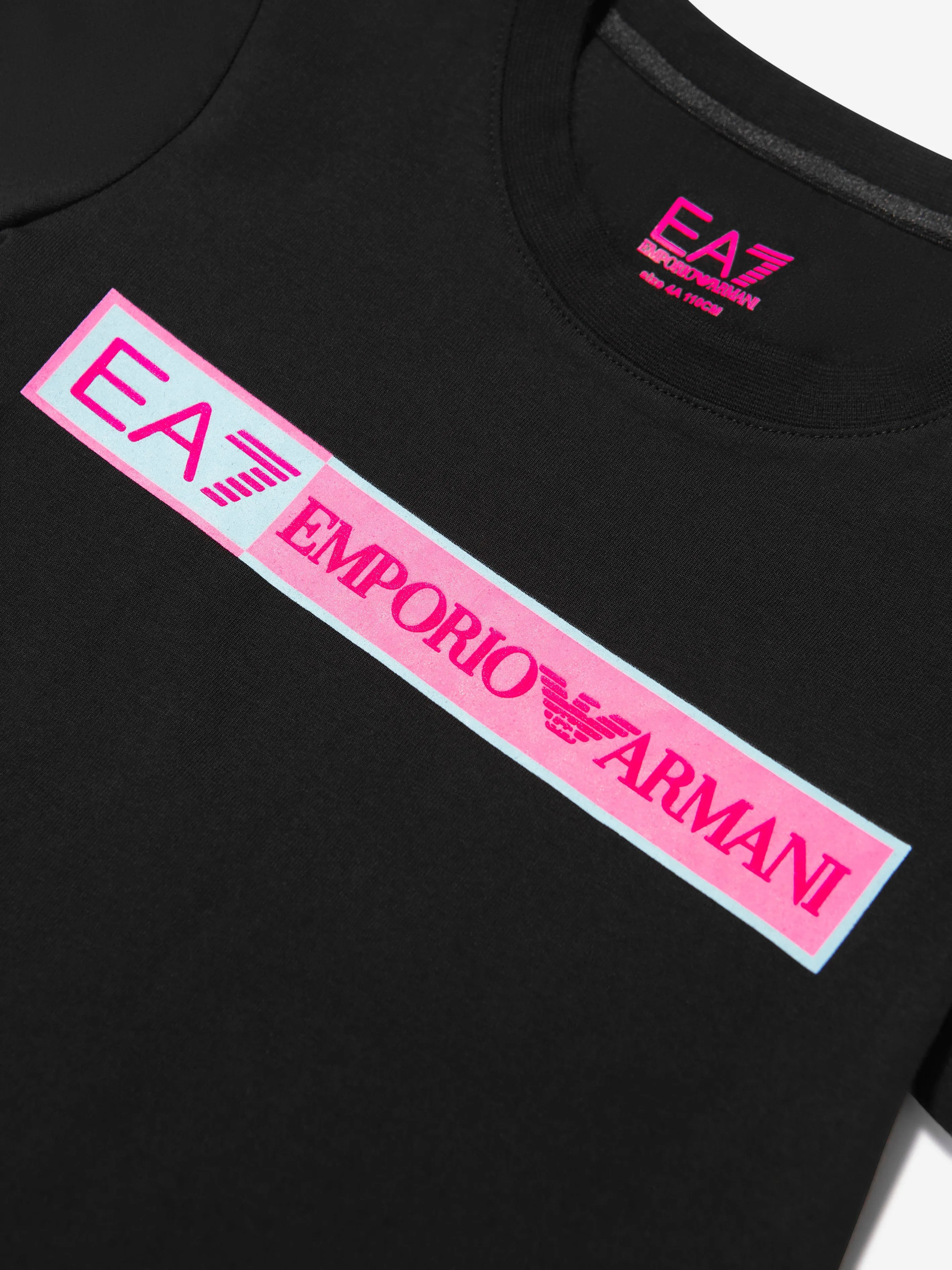 EA7 Emporio Armani Girls Chest Logo Short Sleeve T-Shirt