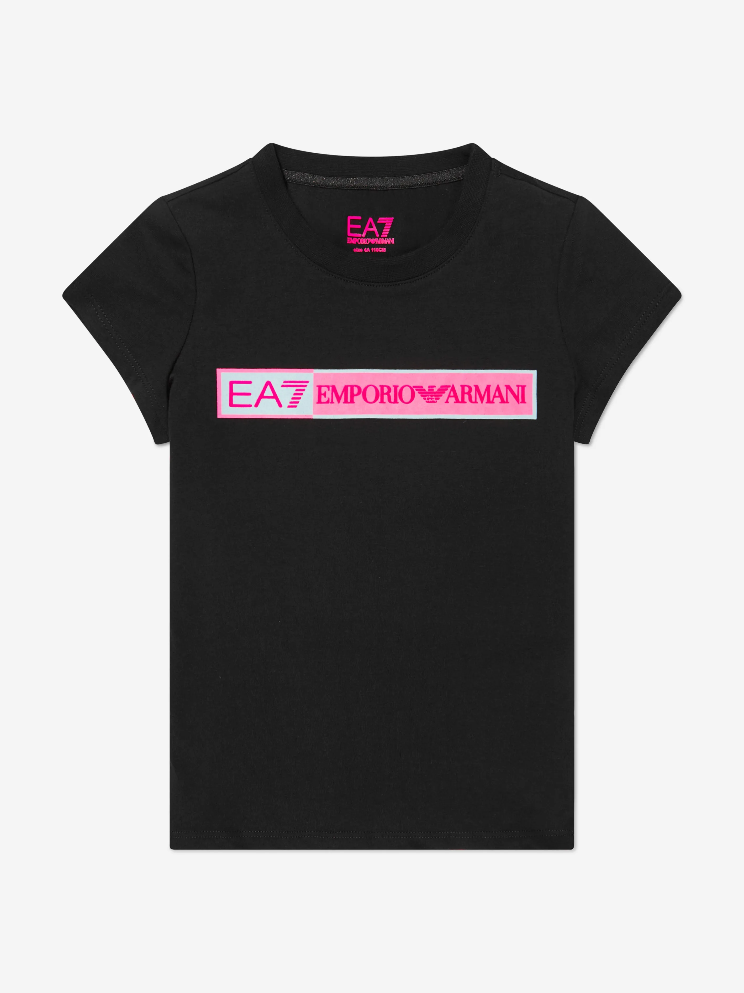 EA7 Emporio Armani Girls Chest Logo Short Sleeve T-Shirt