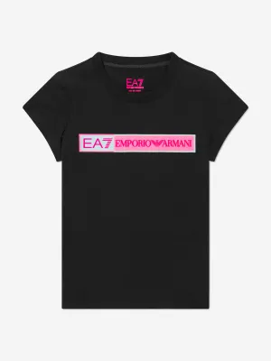 EA7 Emporio Armani Girls Chest Logo Short Sleeve T-Shirt