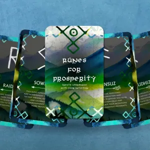 Elder Futhark Runes of Prosperity - Create abundance with your intuition