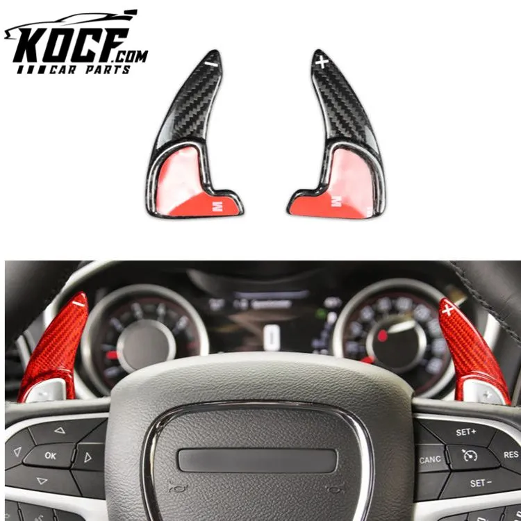 ES Hot Sell Challenger Real Carbon Fiber Car Interior Accessories Carbon Fiber Paddle Shift For Dodge