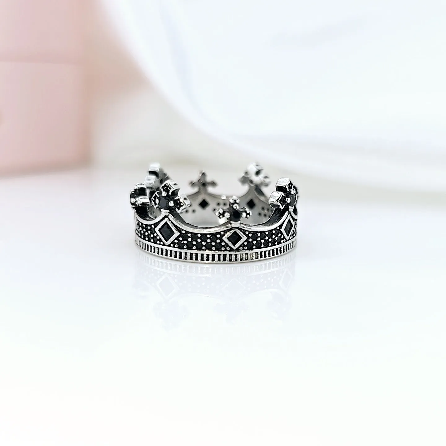 European Style Punk Victorian Crown Ring