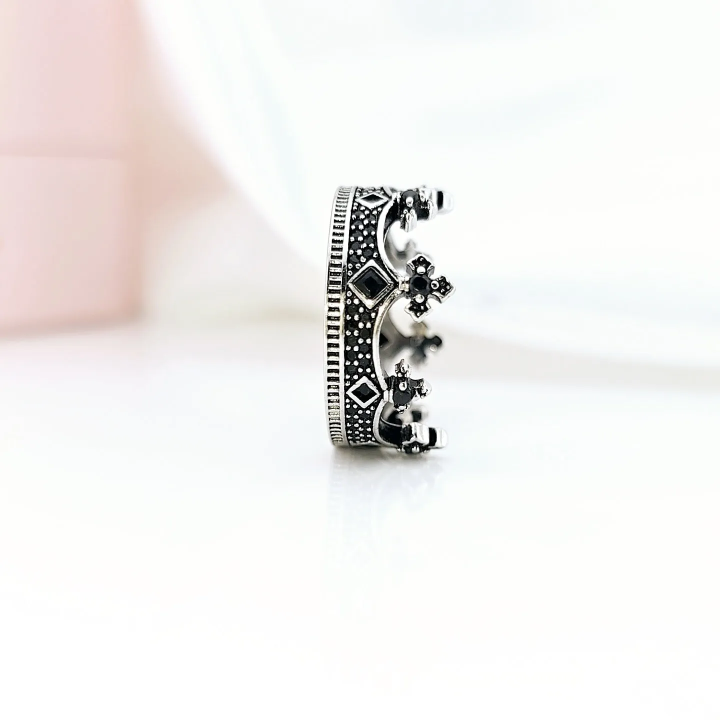 European Style Punk Victorian Crown Ring