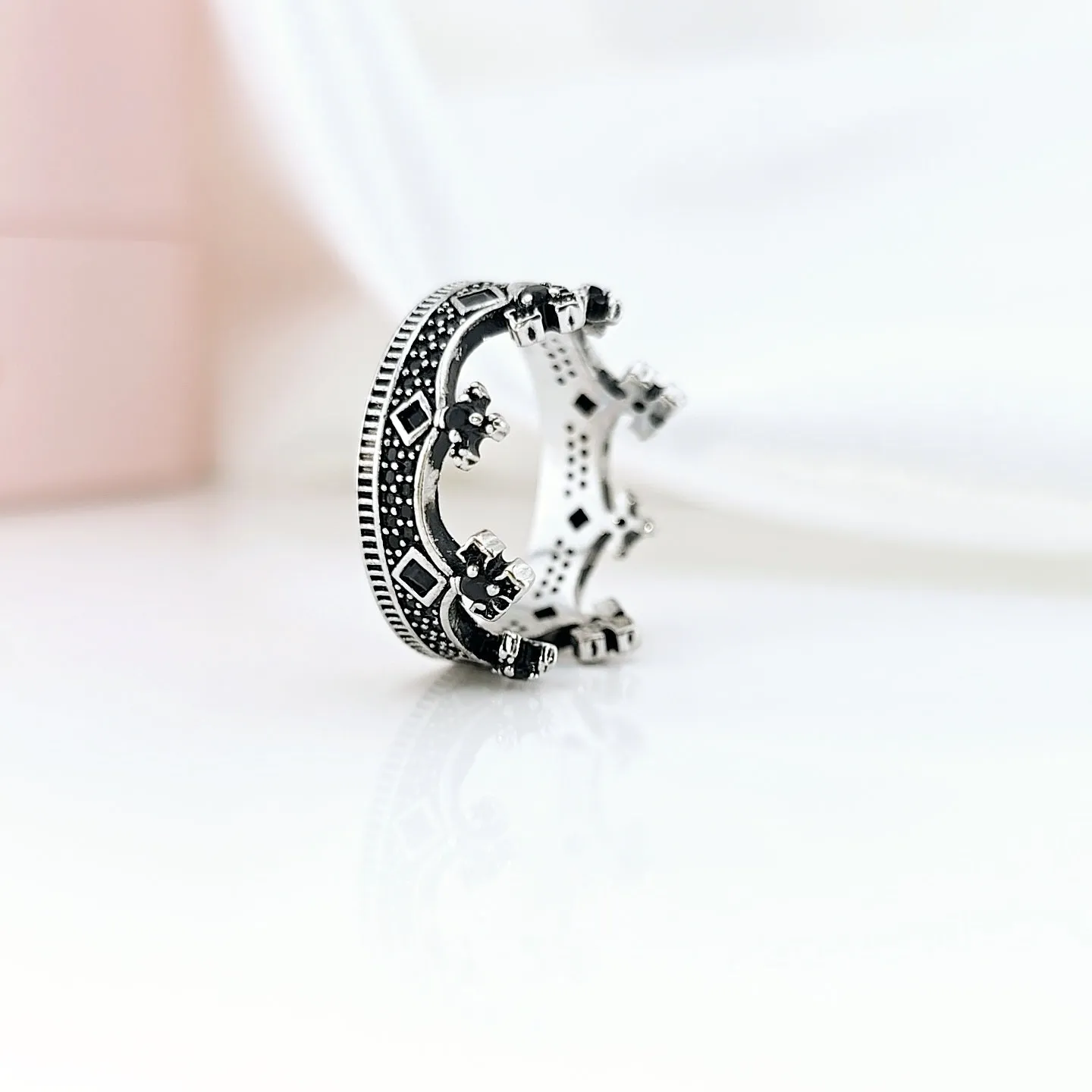 European Style Punk Victorian Crown Ring