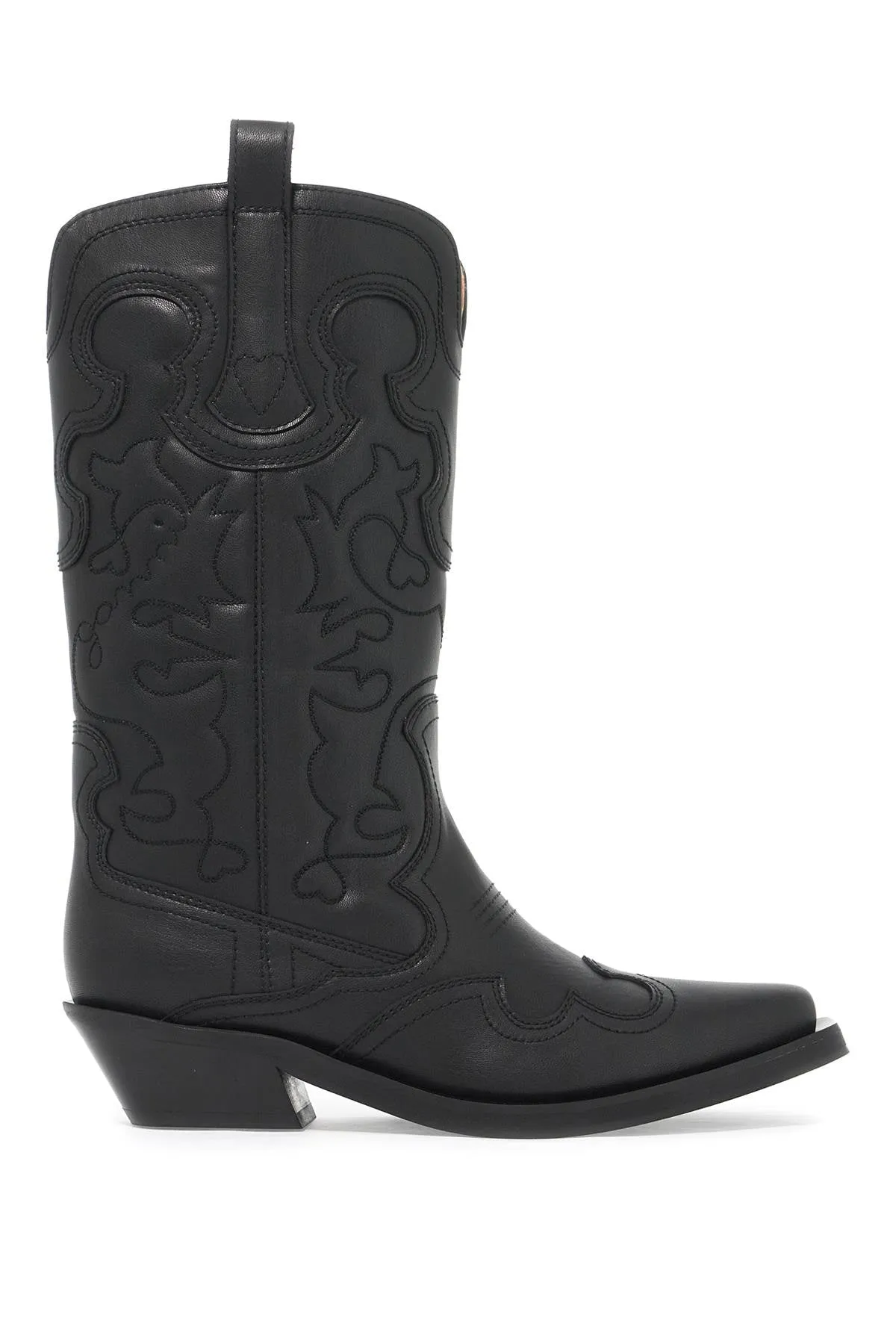 GANNI embroidered western boots