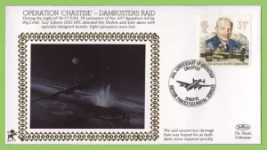 G.B. 1993 Benham WWII Series, 50th Anniversary, Dambusters Operation 'Chastise' Cover